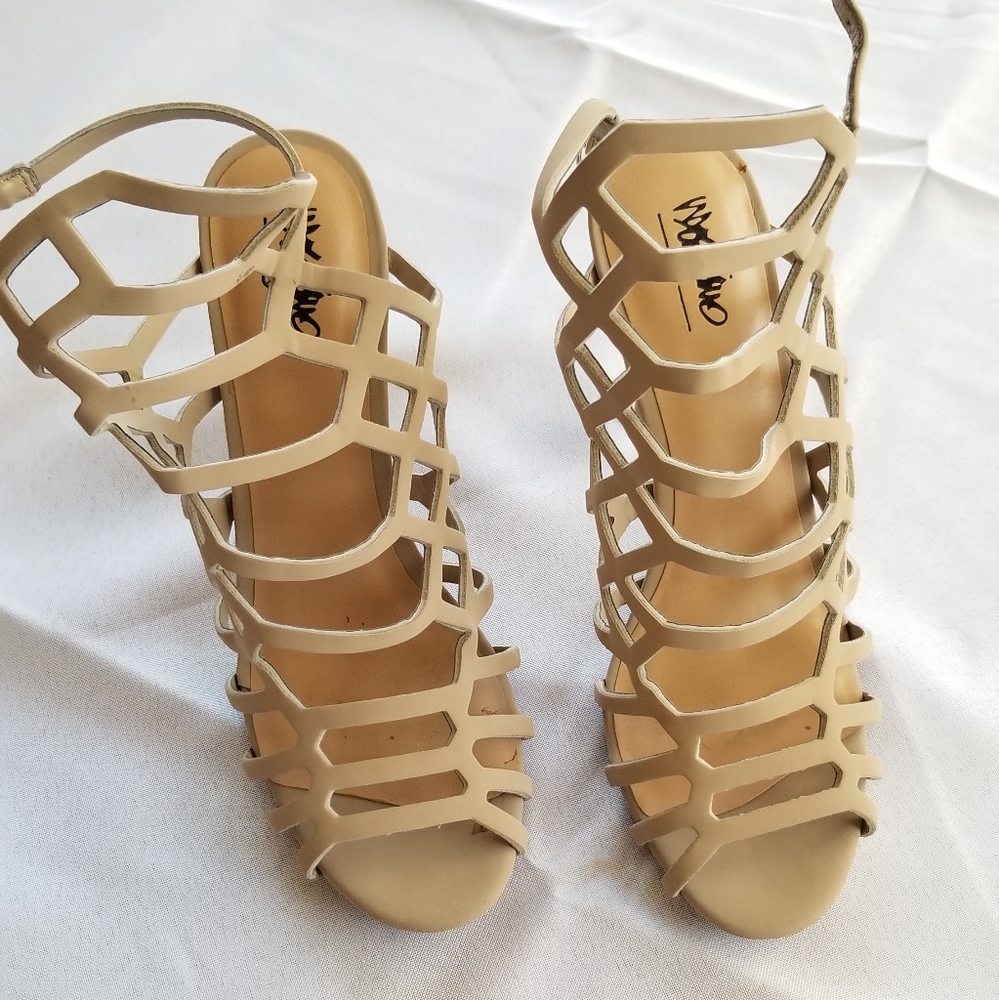 Nude Cut-Out Stilettos